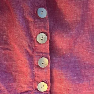 Tahari 100% Linen Split Neck 3/4 Sleeve Top 1X thumbnail 7
