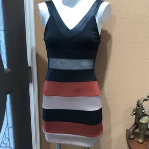 Windsor striped spaghetti strap dress thumbnail 2