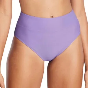 Old Navy Banded High Waist French Cut Bikini Bottoms Size XL Purple Beach Summer thumbnail 1