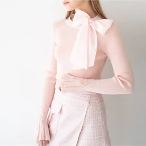 Nancy Pink Dust Sparkle Sweater Size Extra Large Bow‎ NEW thumbnail 5