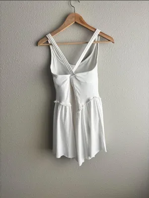 White Smocked Tennis Dress thumbnail 7