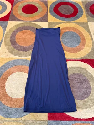 Offline by Aerie Navy Blue Workout Athletic Midi Dress Built in Bra Strapless S thumbnail 4