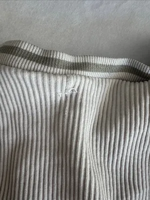 Out From Under Urban Outfitters Ribbed Short Sleeve Top in Light Beige thumbnail 3