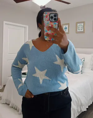 Altar'd State Star Sweater thumbnail 1