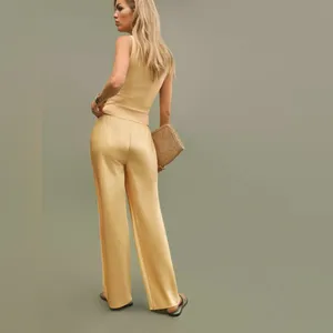 Reformation Gale Satin Mid Rise Bias Pant thumbnail 5