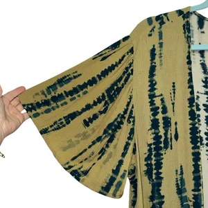 Women's Tie Dye Open Front Duster Kimono Cardigan Lightweight Boho oversized‎ thumbnail 2