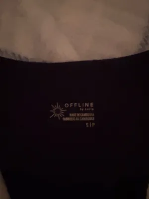 Black button up tank offline by aerie  thumbnail 3