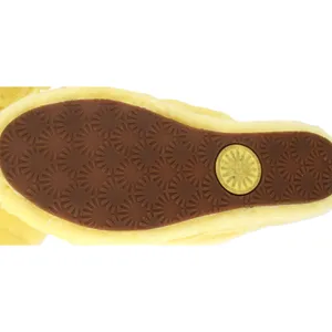 UGG Fluff Yeah Slide Women 10 Yellow Excellent Sheepskin Fuzzy Slingback thumbnail 9