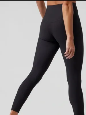 Athleta Elation Ultra High Rise Rib Legging Sz Large Yoga Pilates Pickleball thumbnail 2