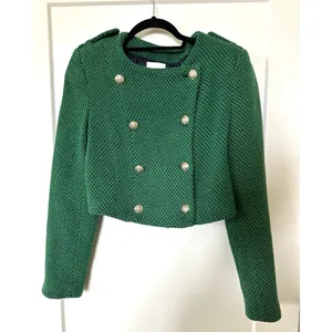 Zara Green Textured Weave Jacket Blogger Fav 2674/713 thumbnail 8