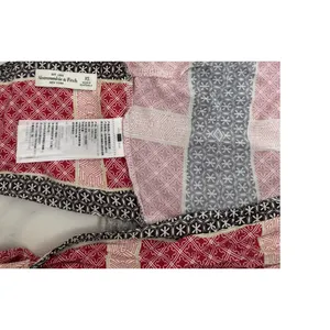 Abercrombie & Fitch Red Boho Tie Back Festival Halter Crop Top Size Women's XS thumbnail 3