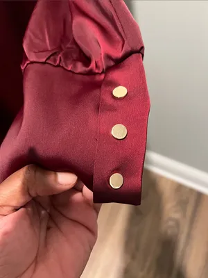 Chicwish Wine Burgundy Long-Sleeve Midi Dress thumbnail 3