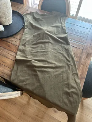 Modern Citizen Fei Tie Front Cotton Dress Green L thumbnail 10