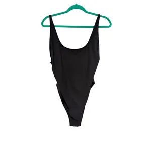SKIMS Signature Swim Scoop Neck One Piece Swimsuit Onyx Black Size XL NWT thumbnail 3