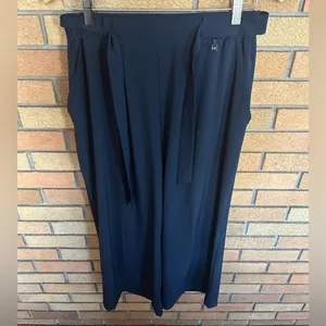 Helly Hansen Wide Leg Flowy Siren Culotte Pants Navy Blue Size Medium 34076-597 thumbnail 2