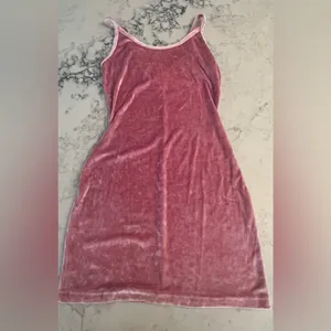 Victoria’s Secret Pink Crushed Velvet Slip Dress Size Small thumbnail 2