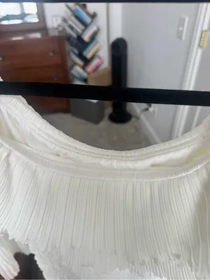 SheIn Elegant White Off the Shoulder Midi Dress thumbnail 3