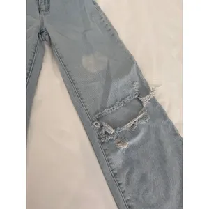 Rollas Eastcoast Flare Jeans Light Wash Distressed High Rise Wide Leg‎ 27 x 28 thumbnail 7