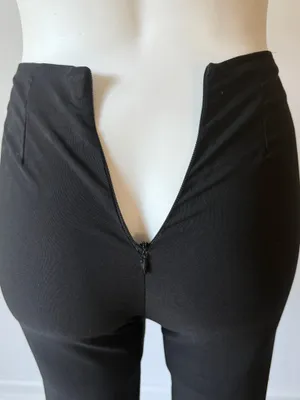 Black Beaded Fringe Straight Leg Pants thumbnail 7