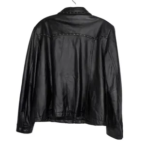 Pendleton Black Leather Jacket‎ with Studs thumbnail 5
