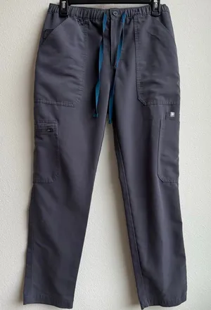 Figs Technical Collection Gray Scrub Pants Size Small SHORT Womens Straight Leg thumbnail 1