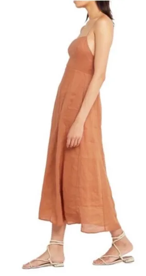 Anthropologie O.P.T. Brinley Hemp Blend Tie Dress Women’s Large thumbnail 1