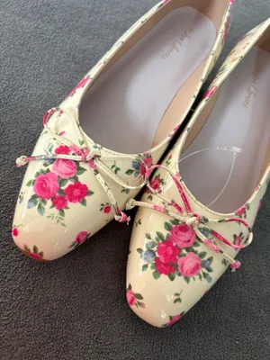NWOB For Love & Lemons Size 38 / 7.5 Flats Floral thumbnail 1