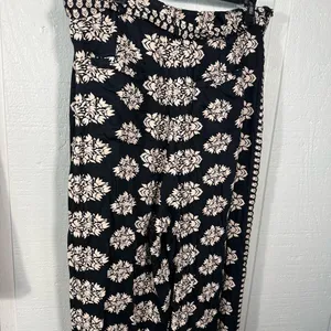 Omika Sinatra Pant Black and Tan Oversized Wide Legged Ankle Pants Size XL EU thumbnail 9
