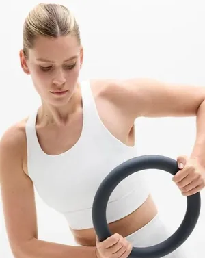 Athleta XS Train Free Longline Sports Bra Bright White X-Small D-DD thumbnail 1