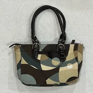 Luvali Changeable & Reversible Dark Brown Bag with Kaleidoscope/Jungle Cover thumbnail 7