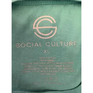 Social Culture Shirt Womens XL Blue Desert World Tour 1991 Graphic Cropped Tee thumbnail 5