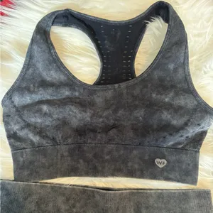 Wildfox SWEAT Marbled Sports Bra & Bike Shorts Set | Size S thumbnail 3