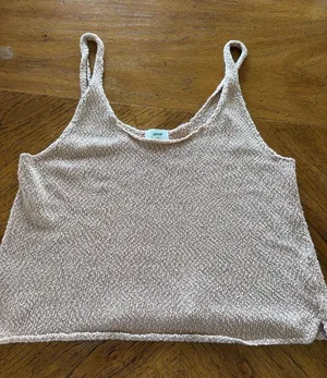 Aerie Cream Knit Tank thumbnail 1