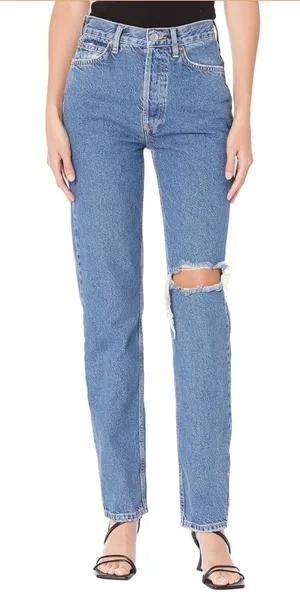 {28} We the Free Free People Lasso Denim Jeans Straight Leg thumbnail 1