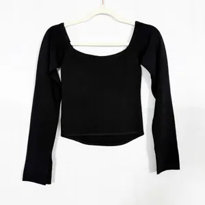 White Fox Boutique It’s Just Us Long Sleeve Corset Top Black thumbnail 5