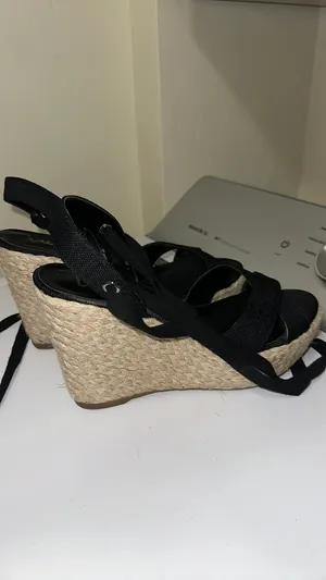 Lulus Wedges Lace-Up Black thumbnail 2