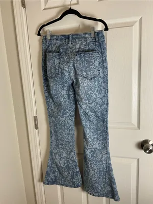 Free People We The Free Dream Lover Printed Flare Jeans – Size 29 thumbnail 8