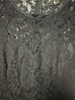 Miusol Black Lace Evening Dress with Satin Trim thumbnail 2