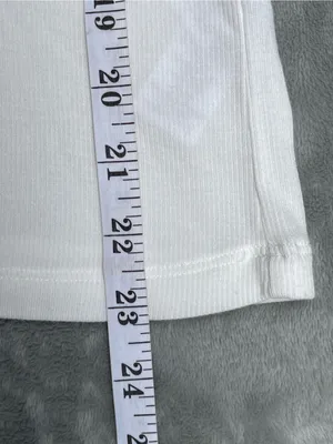 L’AGENCE Ressi white ribbed tshirt minimalist classic layers casual streetwear S thumbnail 6
