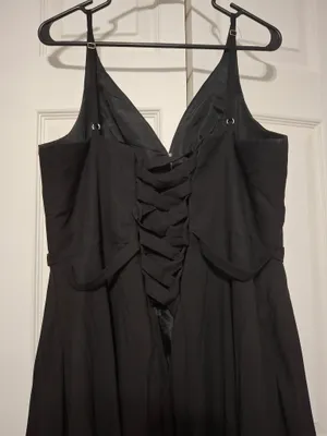 Formal Elegant Bridesmaid Dress Black Size L thumbnail 6