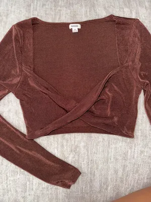 Garage Long Sleeve Crop Top thumbnail 1