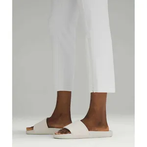 Lululemon Ribbed‎ Softstreme Zip-Leg High-Rise Cropped Pant 25" Light Vapor 8 thumbnail 5