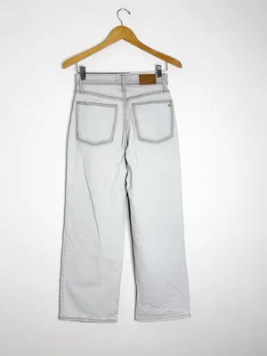 Madewell Perfect Vintage Wide Leg Crop Jeans Edmunds Wash Size 26 ND537 thumbnail 10