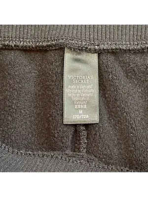 Victoria's Secret Black Loungewear sweatpants w embellishments Sz M Casual thumbnail 4