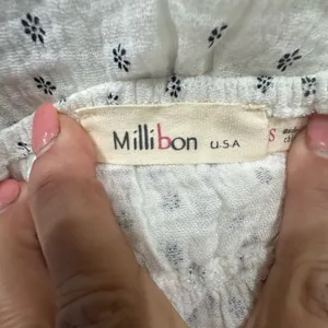 Millibon USA White Polka Dot Women's Top thumbnail 5