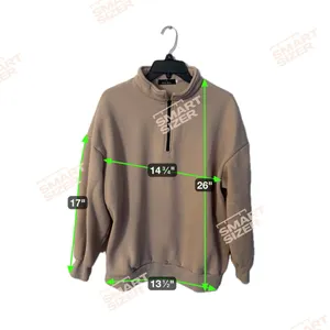 Trendy Queen Women's Half Zip Pullover Long Sleeve Sweatshirt Hoodie thumbnail 2