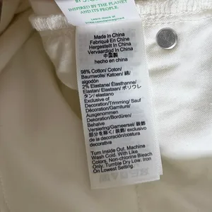 NWT!! J. CREW Curvy Slim Wide Denim Jeans Solid White Raw Hems Stretch‎ Size 27 thumbnail 14