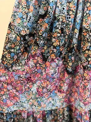 Anthropologie Clementina Eyelet Maxi Dress Size Large thumbnail 3