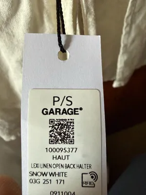 Garage Linen Halter Tank thumbnail 3