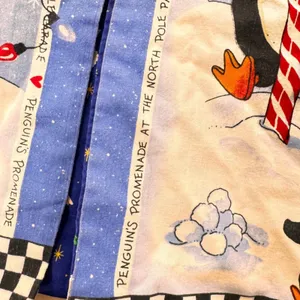 VTG handmade xl Penguin‎ Christmas Vest Women Holiday Party Fun Snowman Lights thumbnail 5
